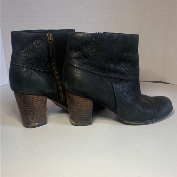 Cole Haan Black Suede Heeled Boots - Picture 7 of 7